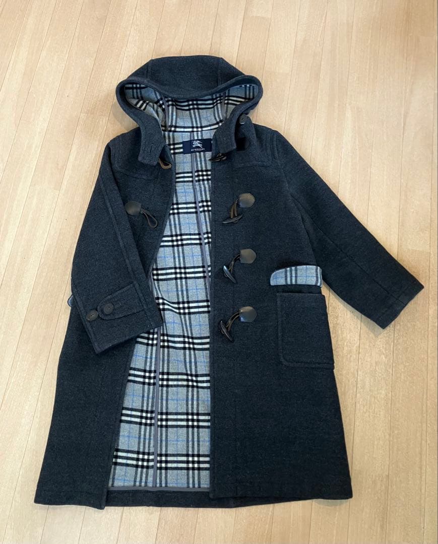 美品　バーバリーロンドン　ダッフルコート　ノバチェック　ウールコート
