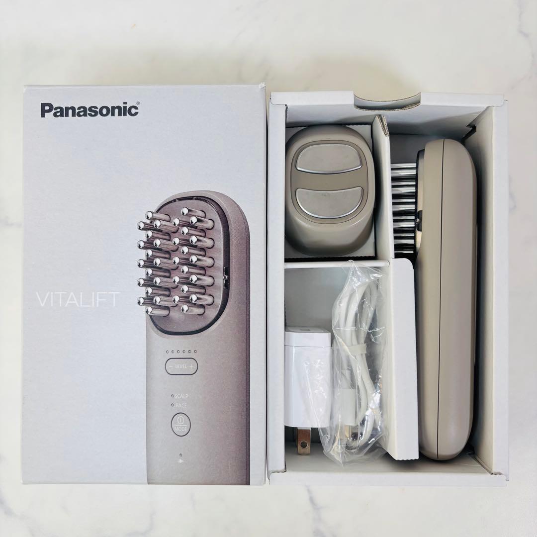 【美品】 Panasonic バイタリフトブラシ EH-SP60-H 美顔器