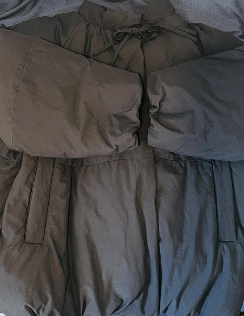 hinari 中綿リボンミドルコート FREE ブラック