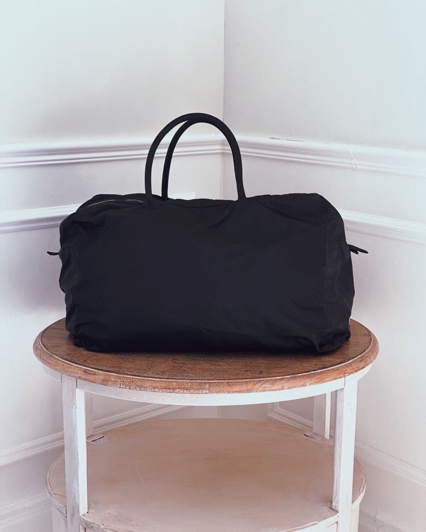 【サンサンタ】 PRADA プラダ ブラック ボストンバッグ