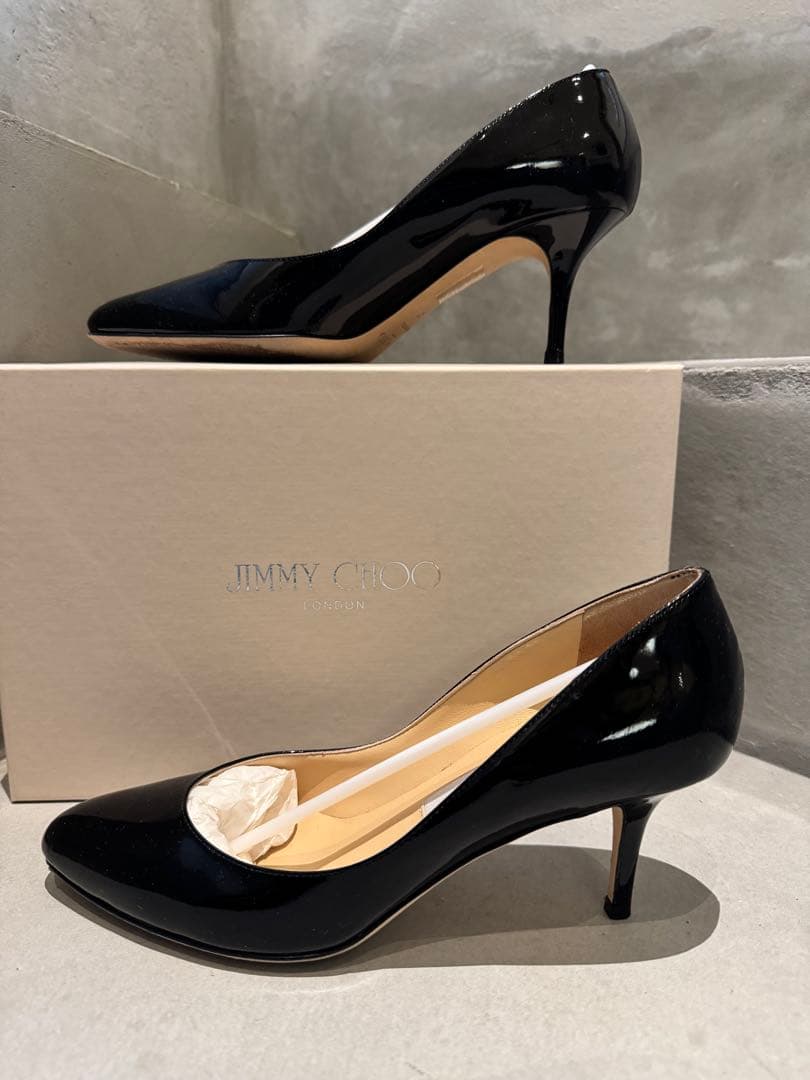 【美品/サイズ37】JIMMY CHOO ジミーチュウエナメル