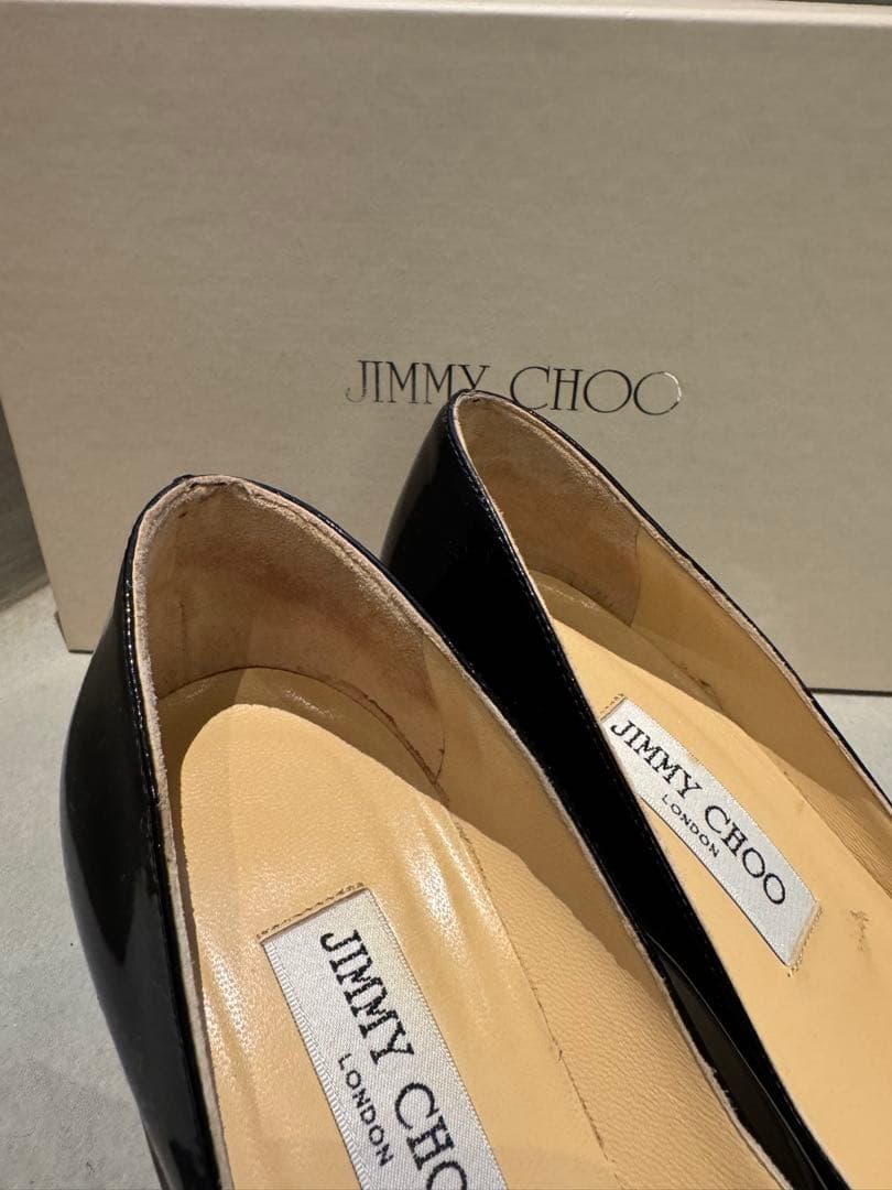 【美品/サイズ37】JIMMY CHOO ジミーチュウエナメル