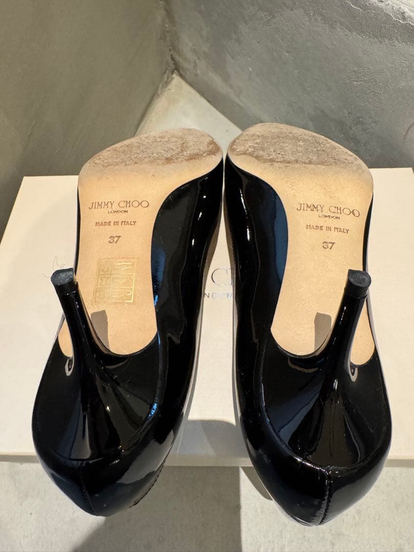【美品/サイズ37】JIMMY CHOO ジミーチュウエナメル