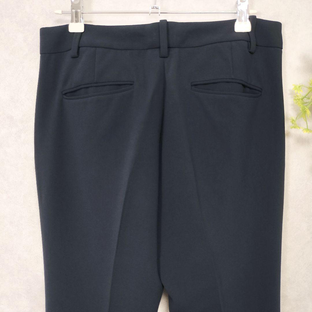 セオリー ベルト付きジャケット テーパードパンツ パンツスーツ ネイビー