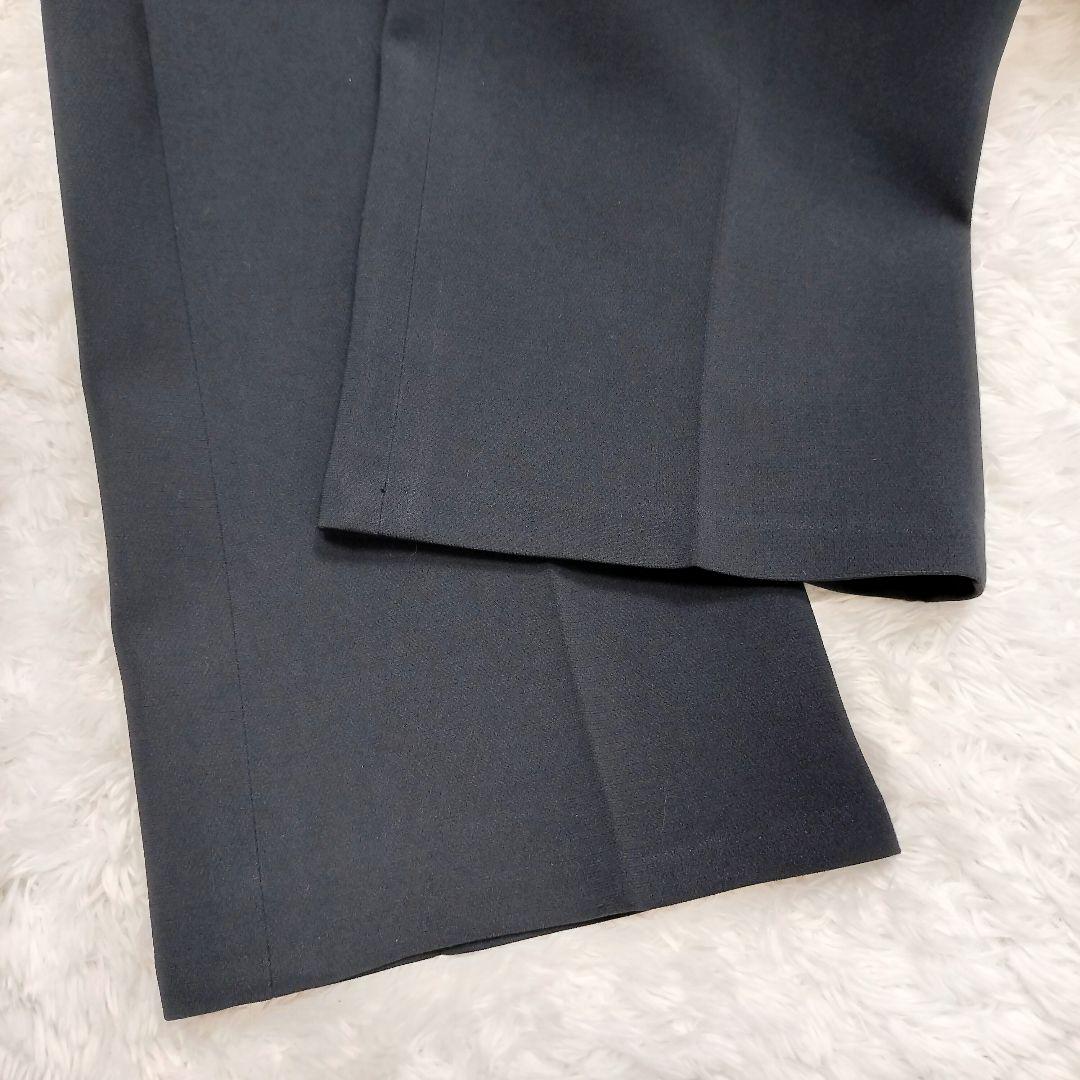 セオリー ベルト付きジャケット テーパードパンツ パンツスーツ ネイビー