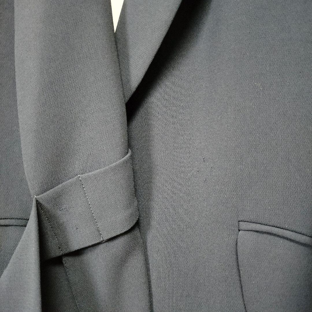 セオリー ベルト付きジャケット テーパードパンツ パンツスーツ ネイビー