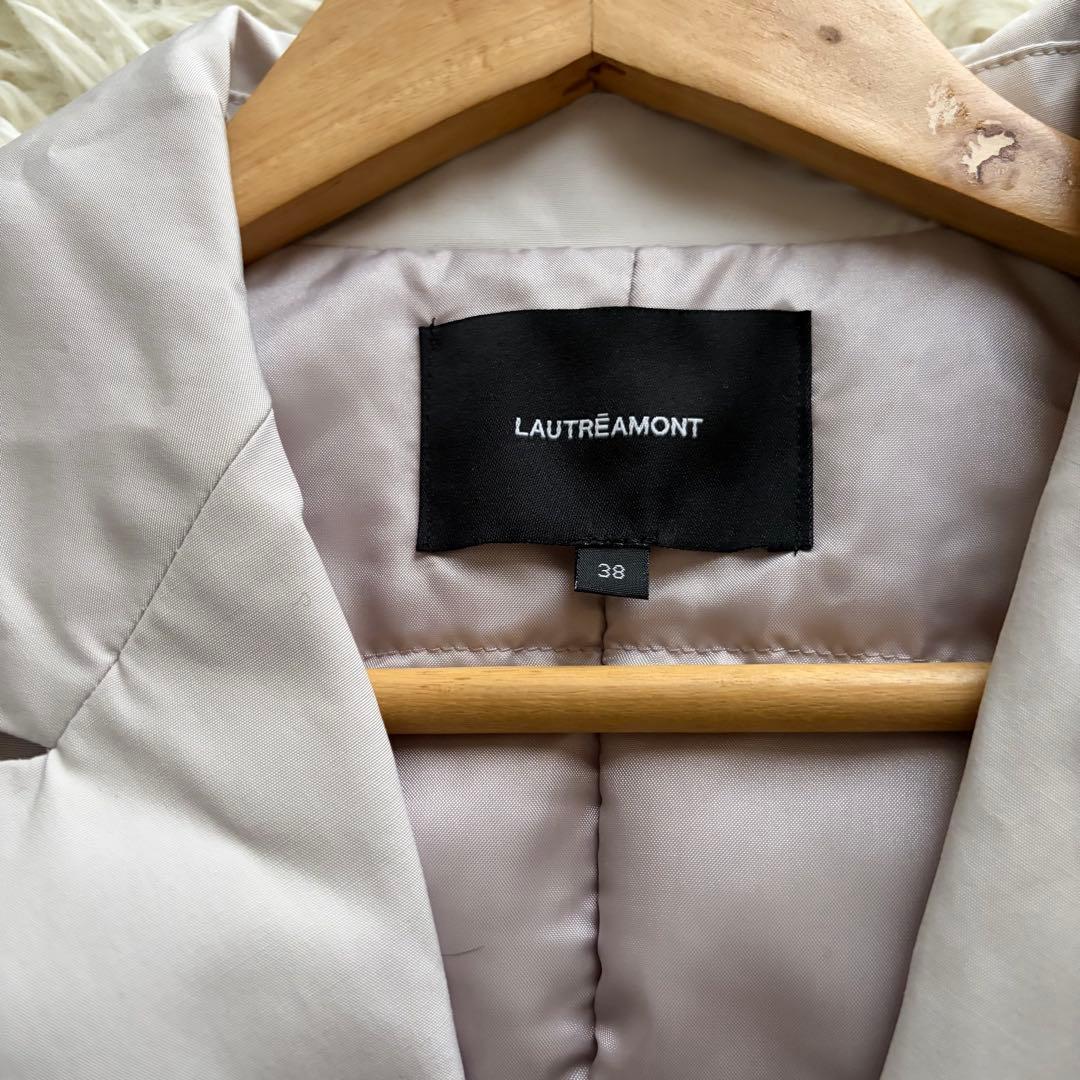 新品タグ付き ロートレアモン ステッチレスダウンコート ライトグレー Mサイズ