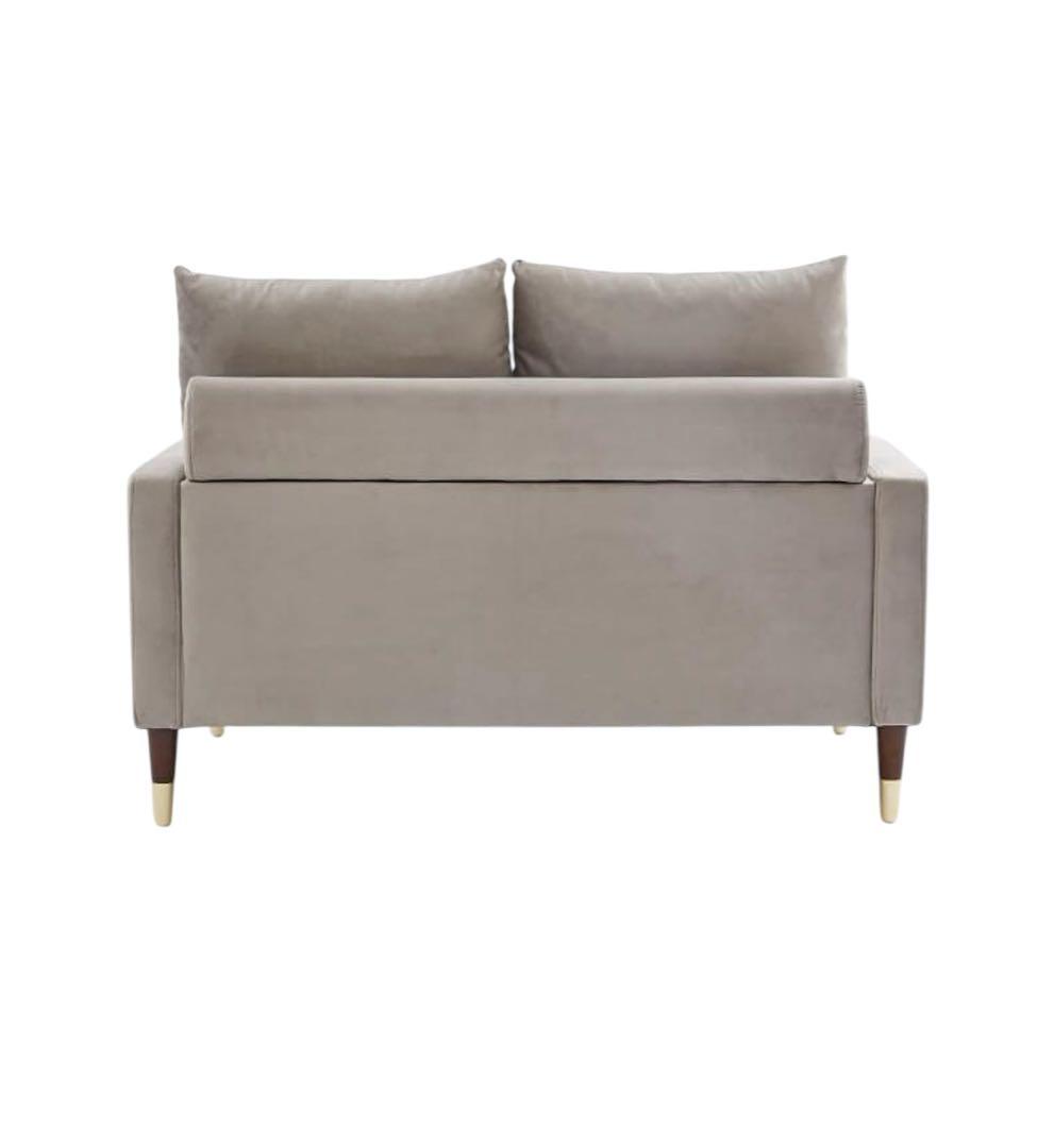 2人掛けソファ グレー 幅115cm LOWYA