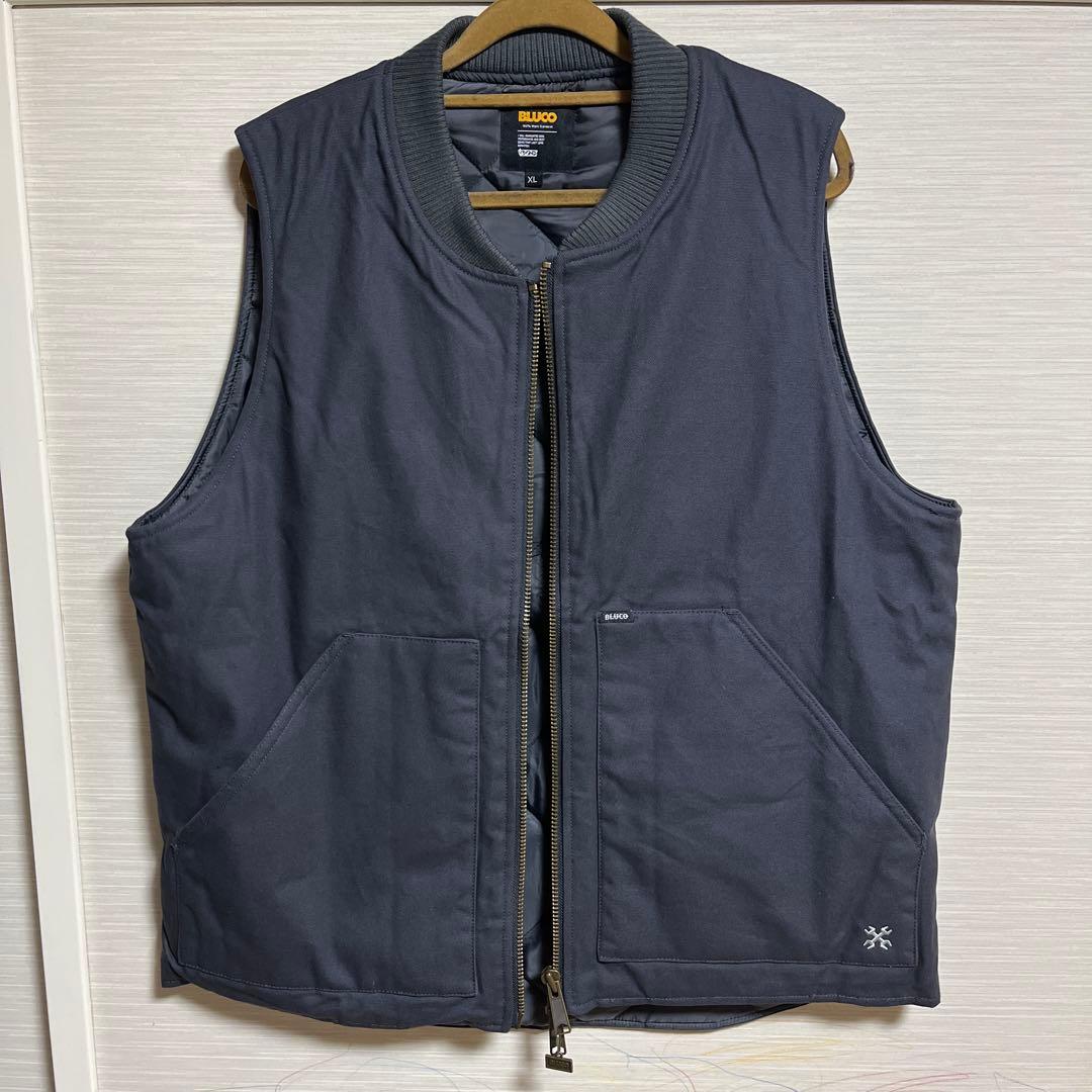 試着のみ ブルコ リブカラーダックベスト