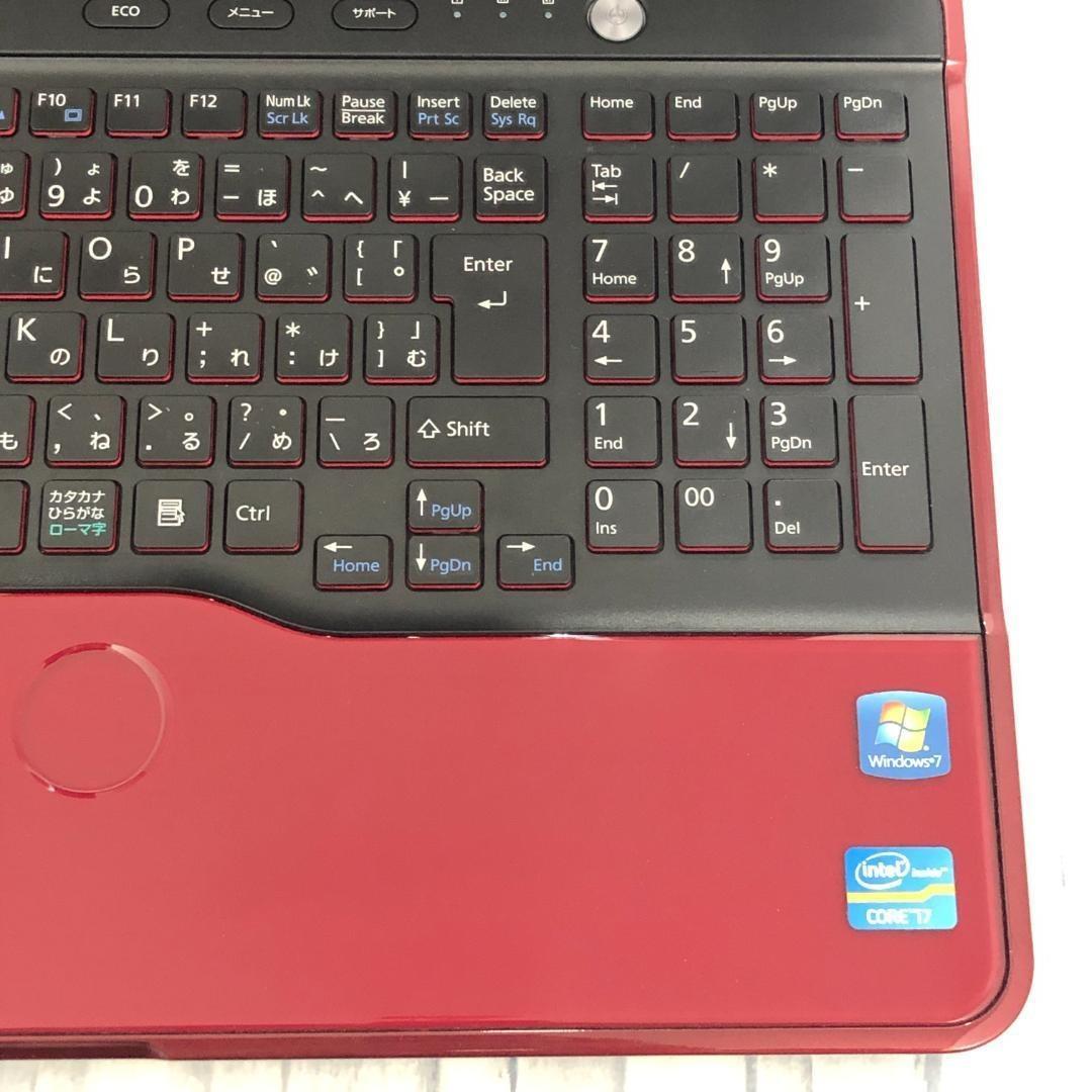 富士通 ノートパソコン本体 Core i7/SSD256GB/8GB搭載