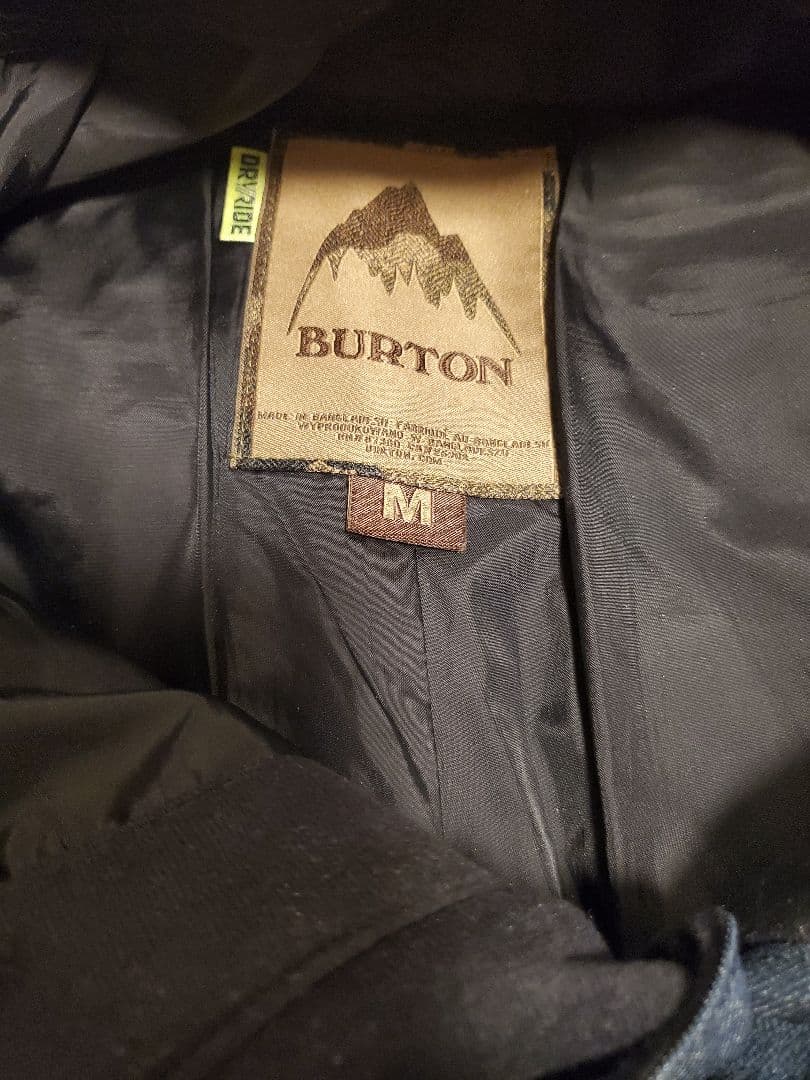 686　バートン　 上下 ３点セット　チェック　デニム柄　パーカー　スノーボード