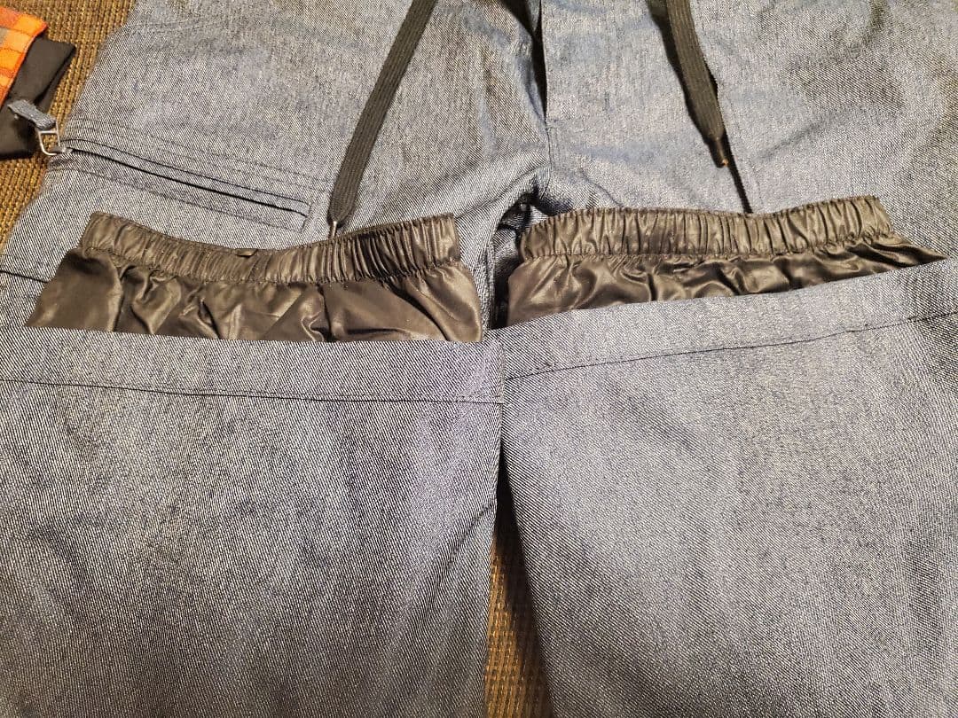 686　バートン　 上下 ３点セット　チェック　デニム柄　パーカー　スノーボード