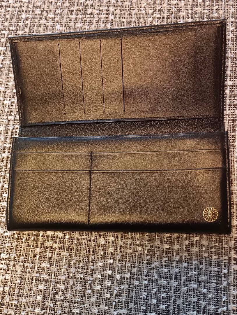 皇居限定　特製長財布　菊御紋入り　ブラック　黒　新品、未使用