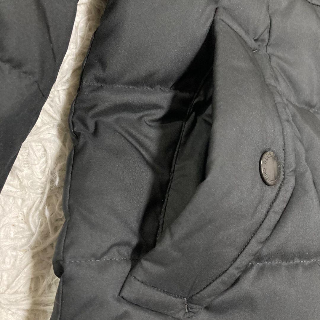 17159✨ブルーレーベルクレストブリッジ M ファー チェック ダウンコート