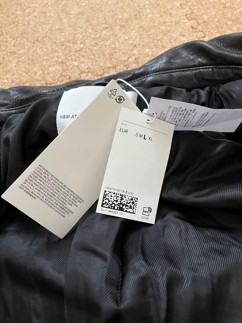  ATELIER ルーズフィット レザーアビエータージャケット