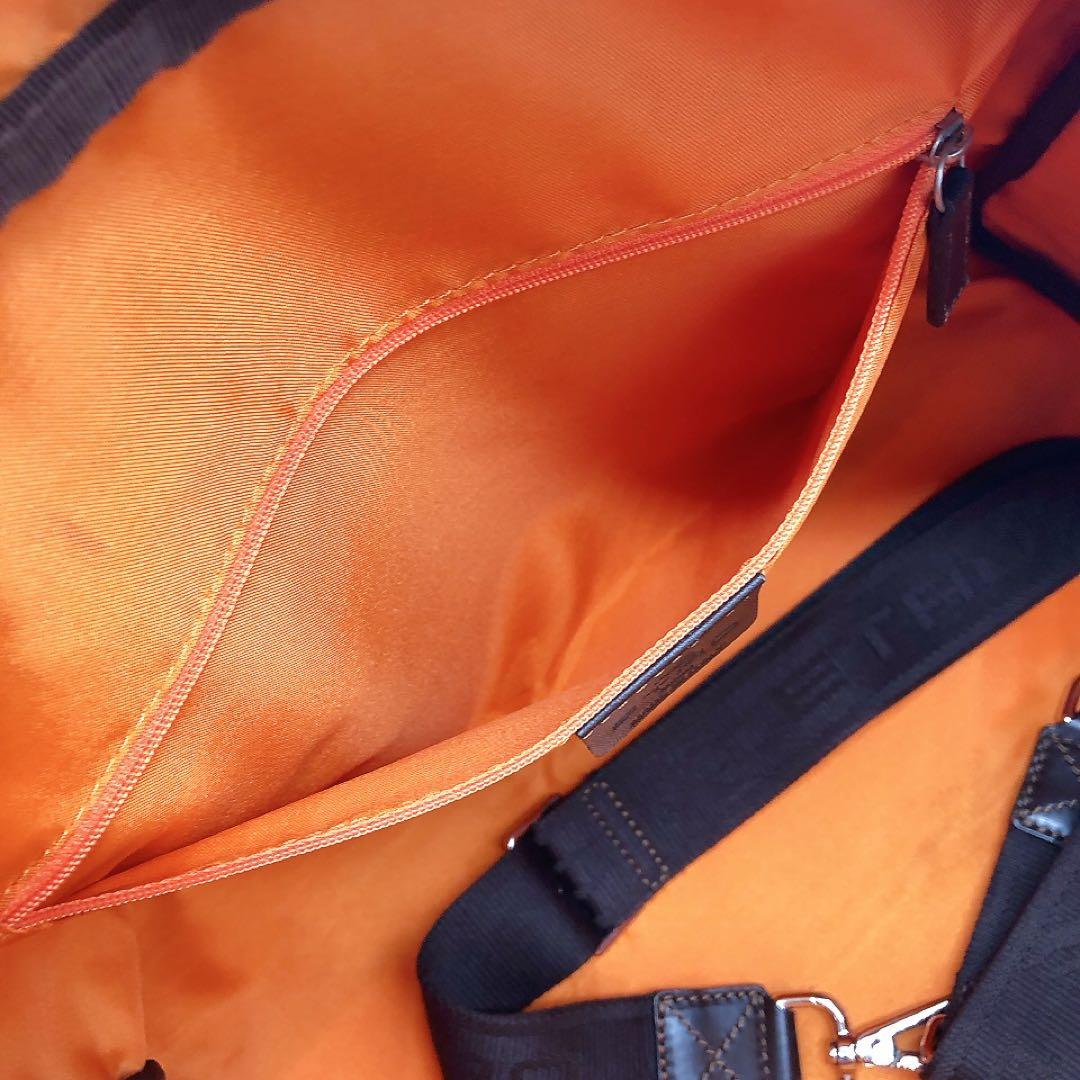 【ETRO】2wayバッグ　ボストンバッグ　ペイズリー柄　PVC ブラウン系