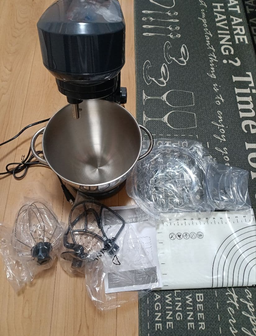 お菓子作り　スタンドミキサー　卓上　パン　ベーカリー　撹拌機　説明書　パンマット