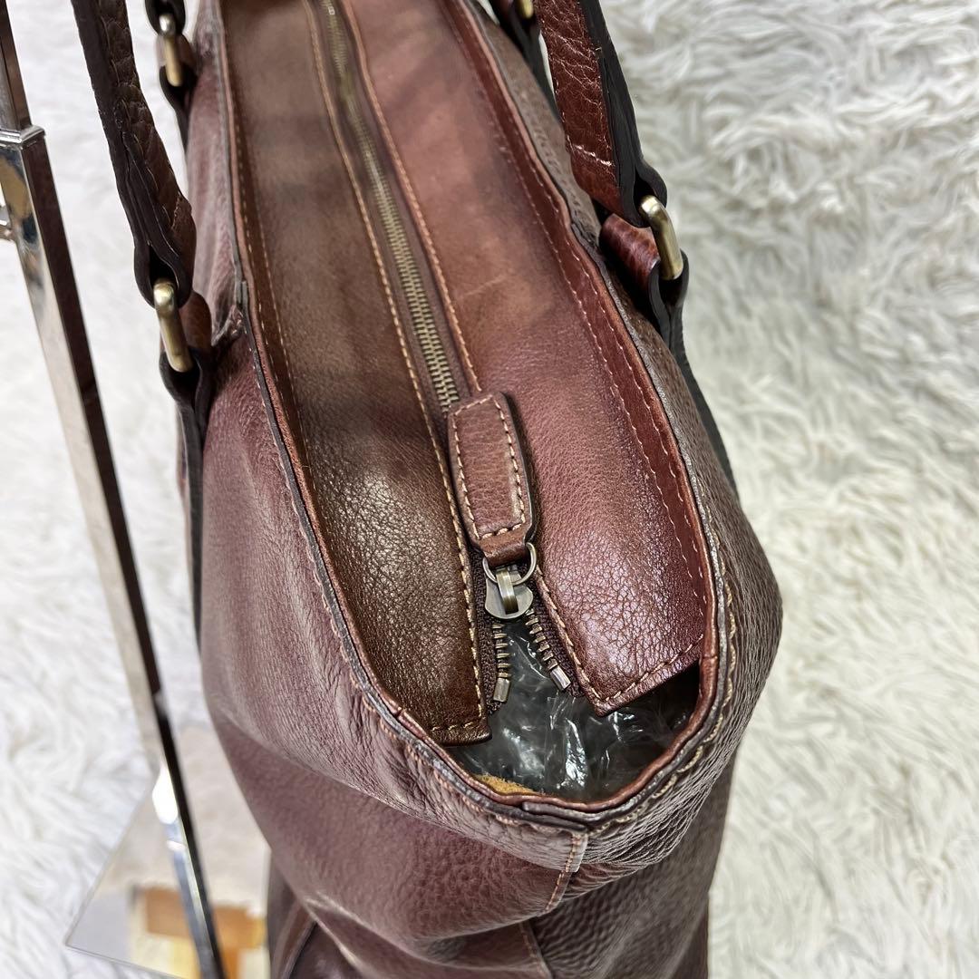 美品✨土屋鞄　トーンオイルヌメ　デイリートートバッグ　レザー　ブラウン　A4