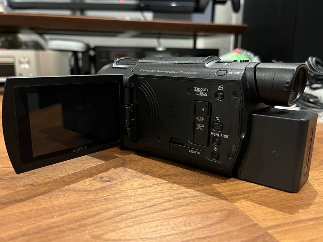 SONY FDR-AX60 ビデオカメラ シューティンググリップ付き