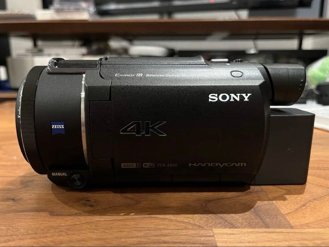 SONY FDR-AX60 ビデオカメラ シューティンググリップ付き
