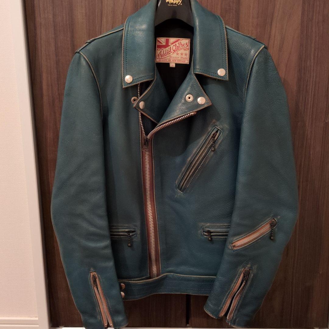 ひ*ろ様 Addict Clothes ダブルライダースジャケット 34