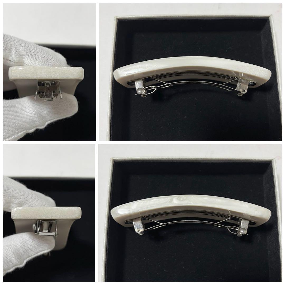 値下不可‼️【人気‼️可愛いさ独り占め‼️】シャネル　バレッタ　ホワイト