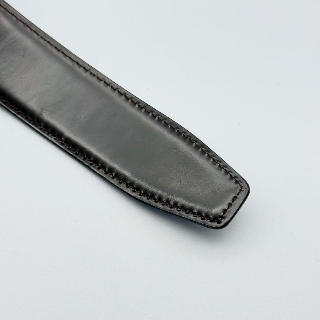 ✨美品✨GUCCI ベルト シルバー金具 メンズ 紳士 レザー 本革 ビジネス