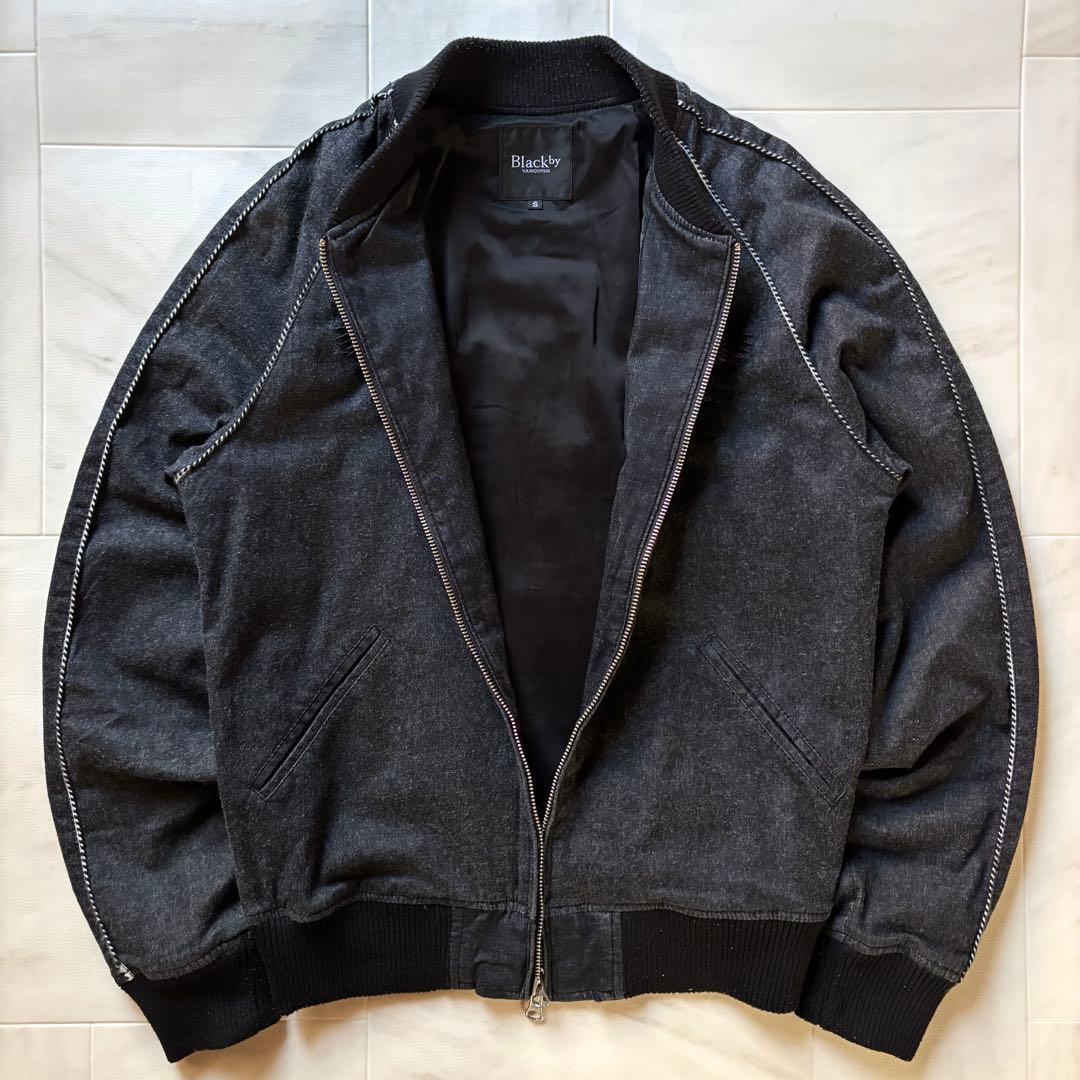 ブラック バイ ヴァンキッシュ コットンスカジャン 鶴 山 松 和柄 お兄系 S