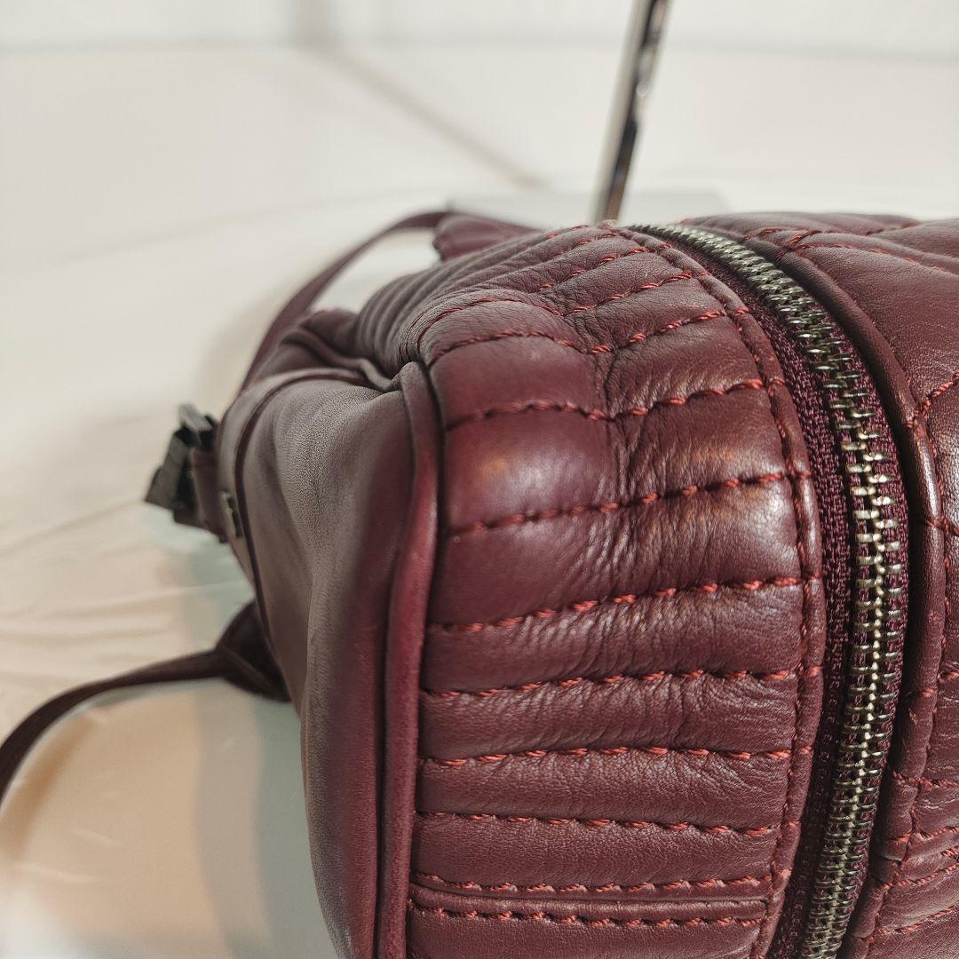 【美品】ザディグエヴォルテール　ボストンバッグ　2way　オールレザー　オリーブ