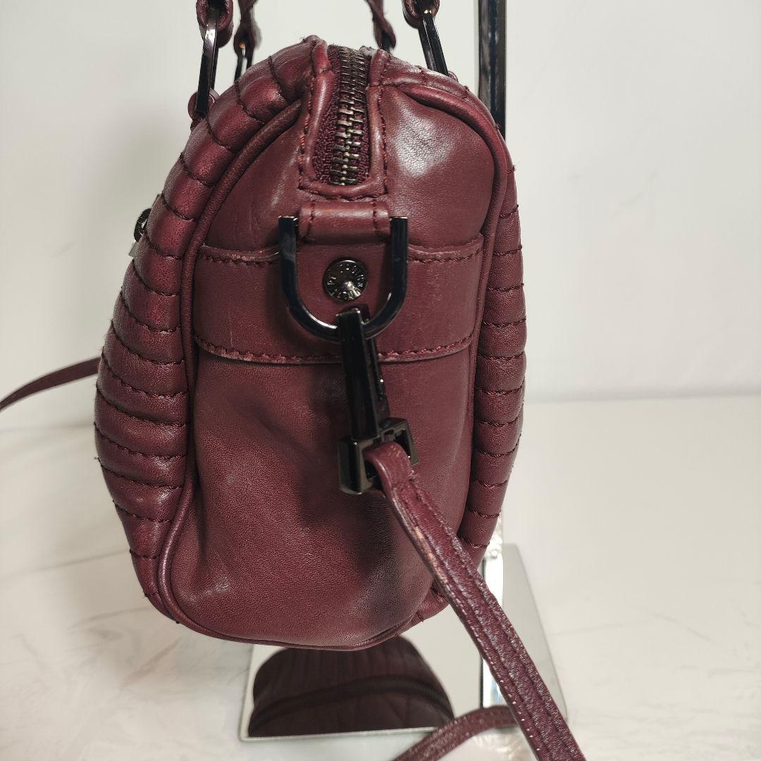 【美品】ザディグエヴォルテール　ボストンバッグ　2way　オールレザー　オリーブ