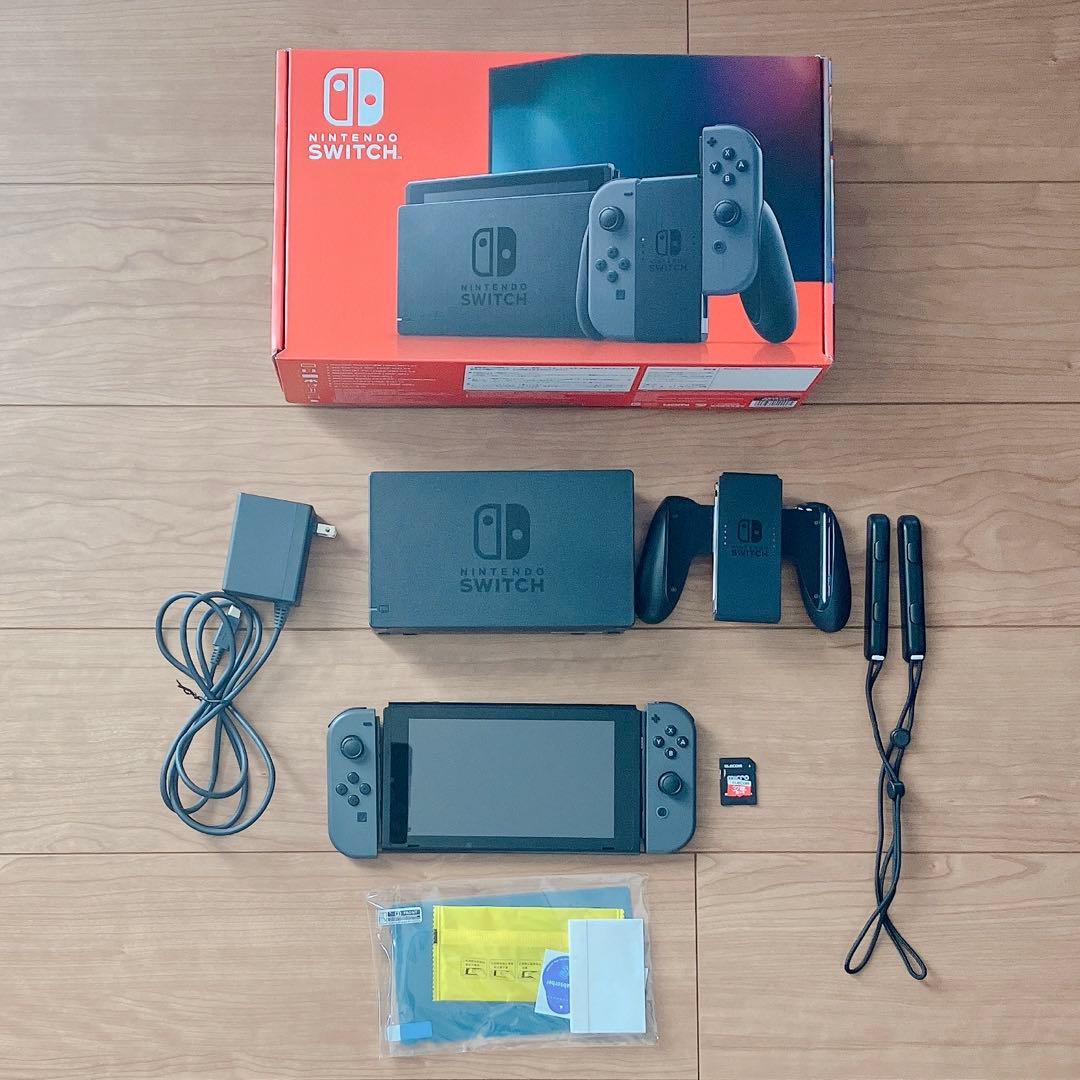 Nintendo Switch 本体 グレー HDMIケーブルなし