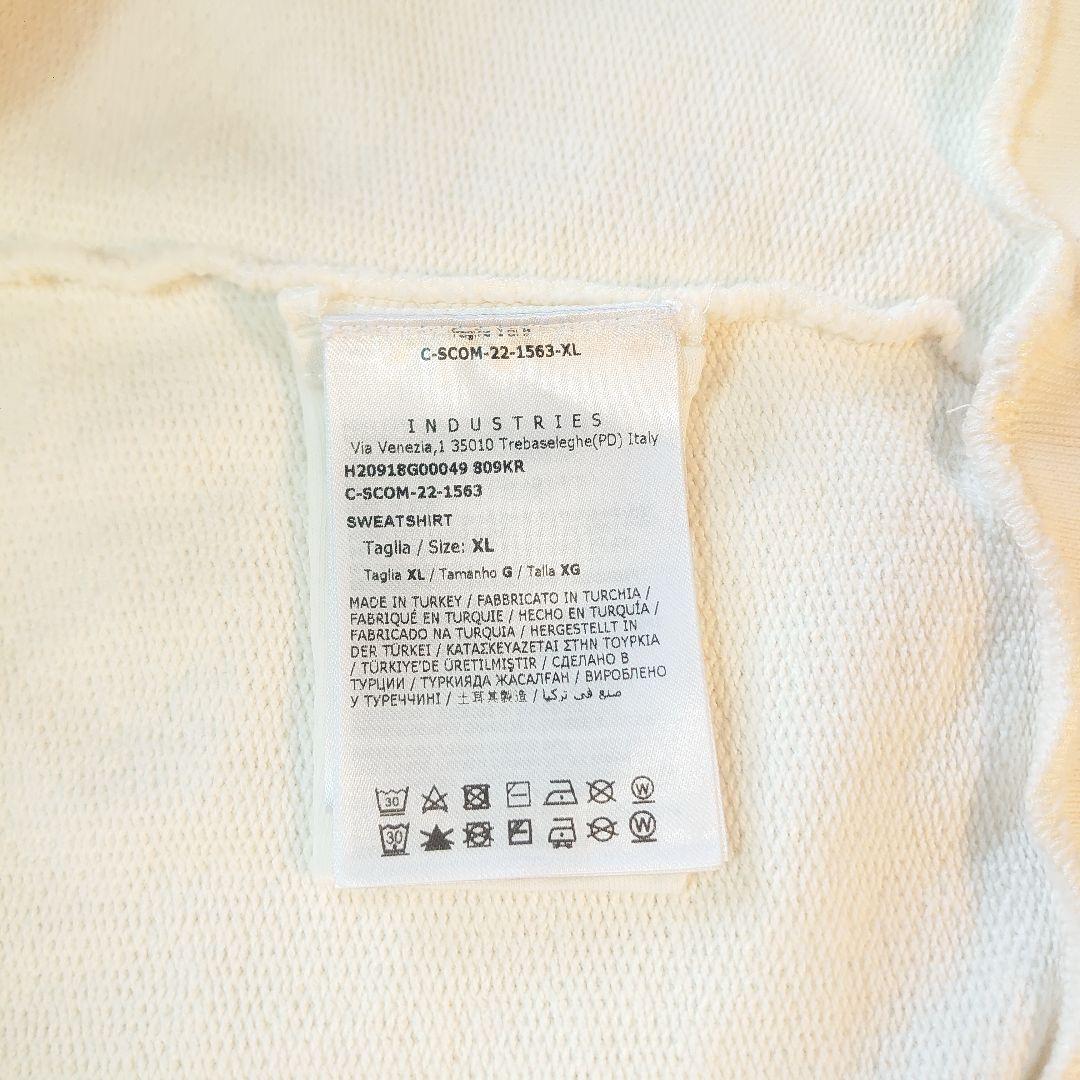 XL モンクレール スウェット トレーナー ワッペン ロゴ 長袖 白