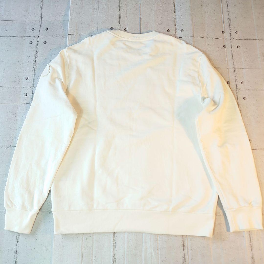 XL モンクレール スウェット トレーナー ワッペン ロゴ 長袖 白