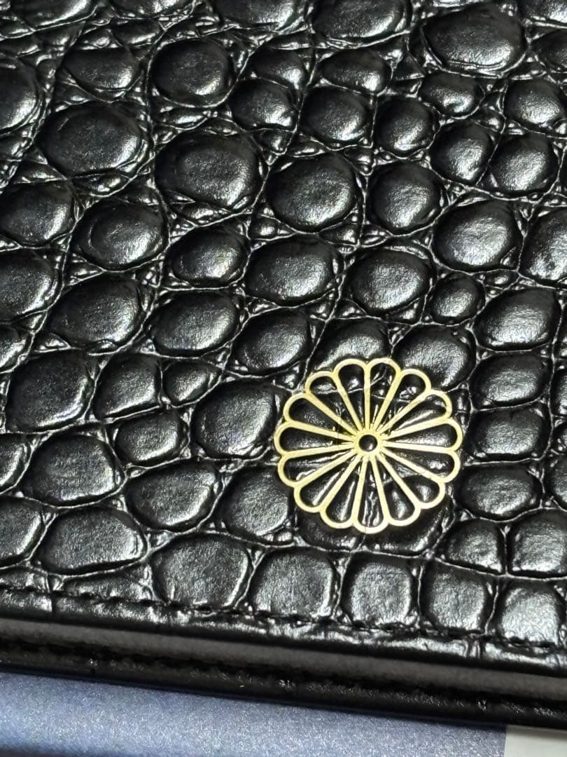 皇居　限定販売　新品　クロコ型押し　長財布　ブラック　プレゼントに♪
