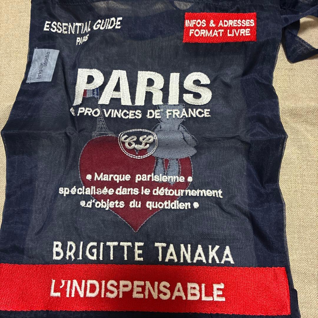 未使用カフェロッタ　Brigitte Tanaka エコバッグ ネイビー