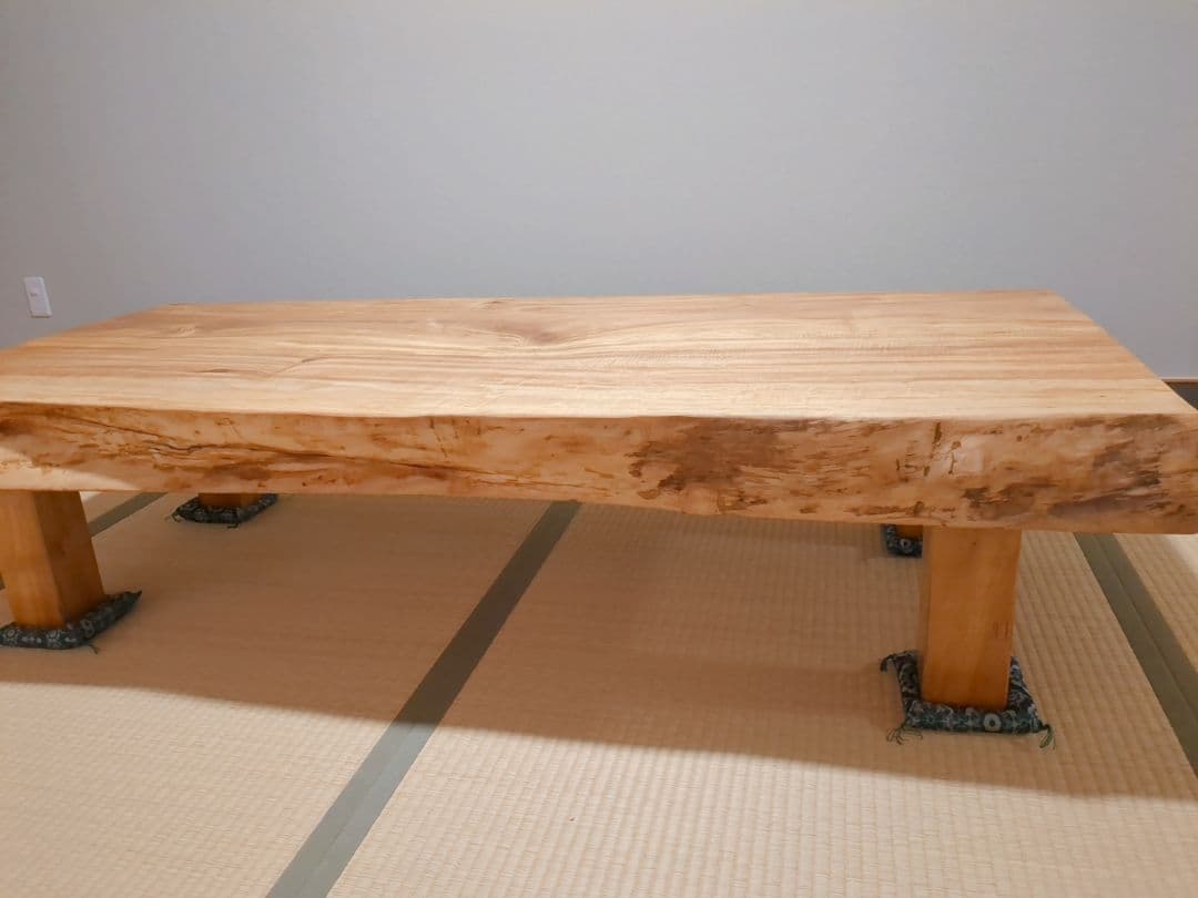 欅（けやき）　一枚板　座卓　ローテーブル