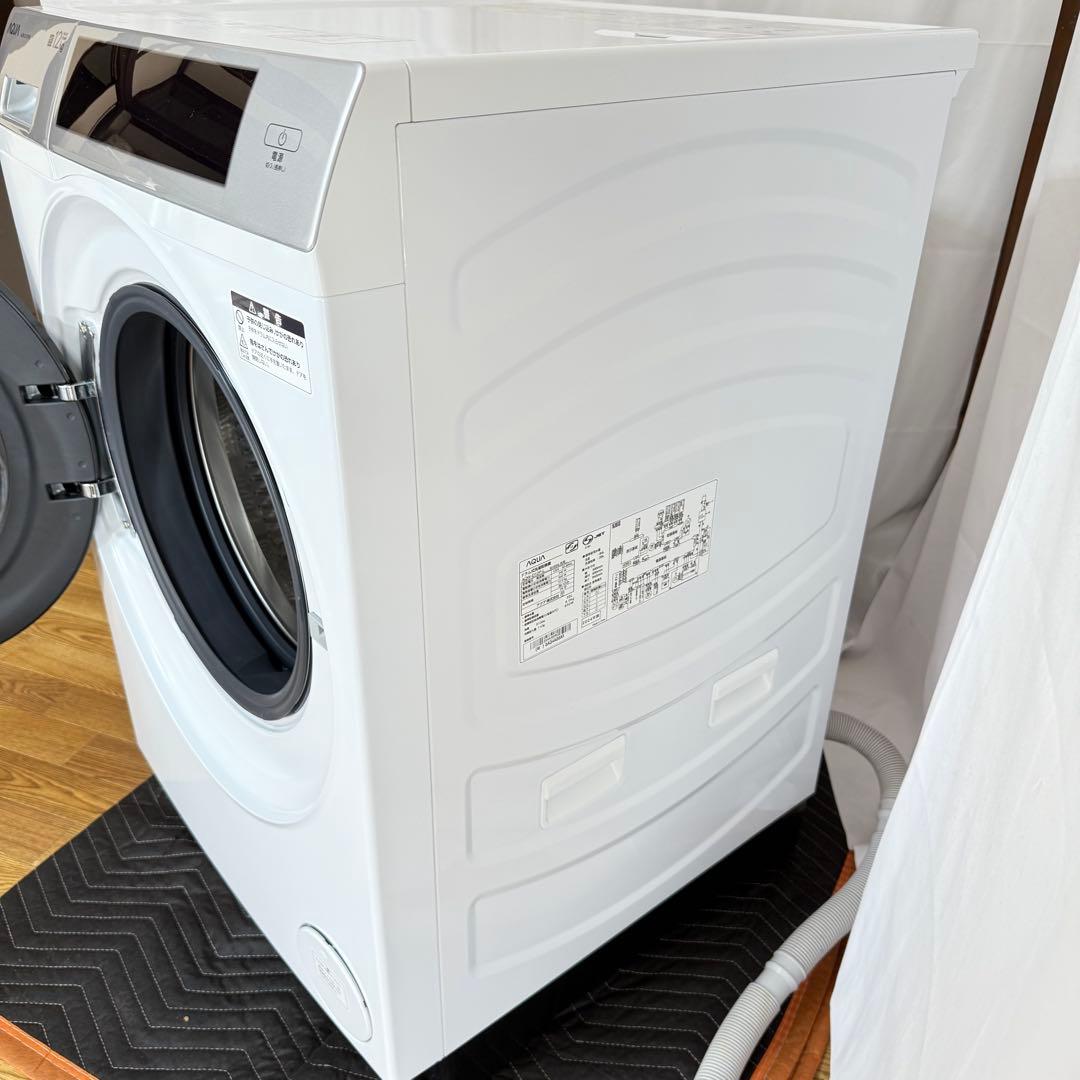 美品AQUAドラム式洗濯乾燥機12kg /6kg 2024年製　送料込み