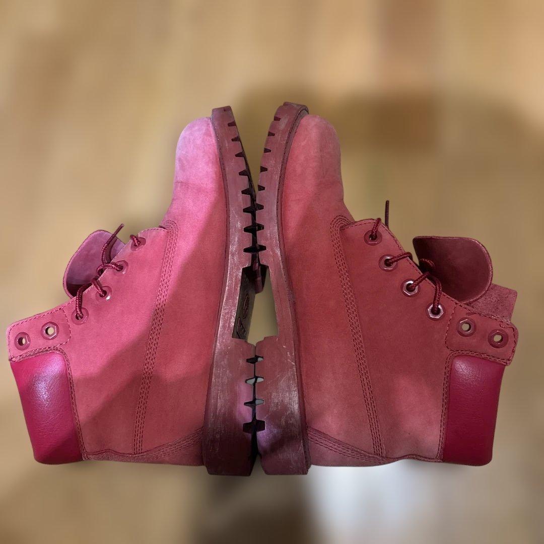 「美品」Tinberland 赤　ブーツ　24cm