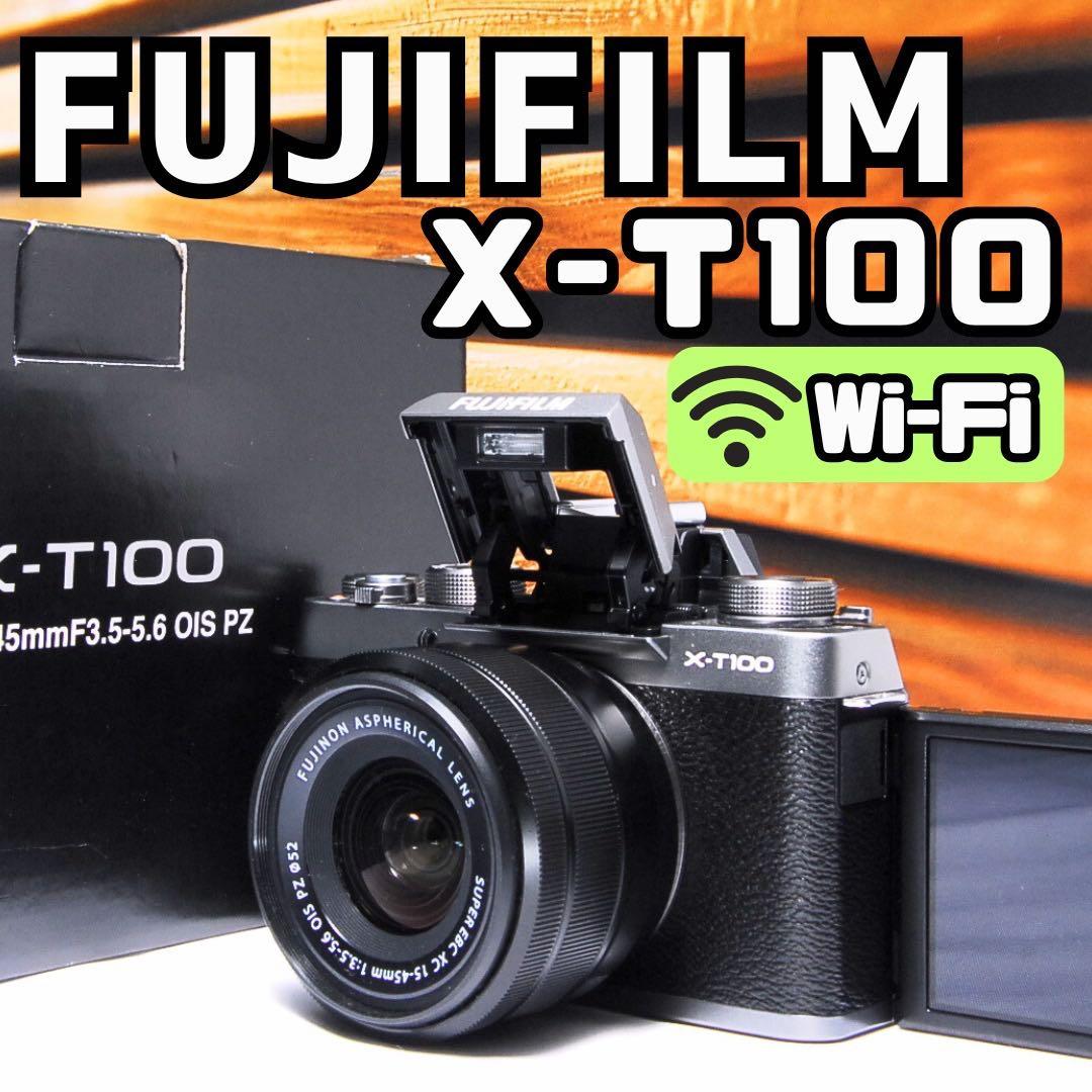 【動作確認済】FUJIFILM X-T100 ミラーレスカメラ　Wi-Fi