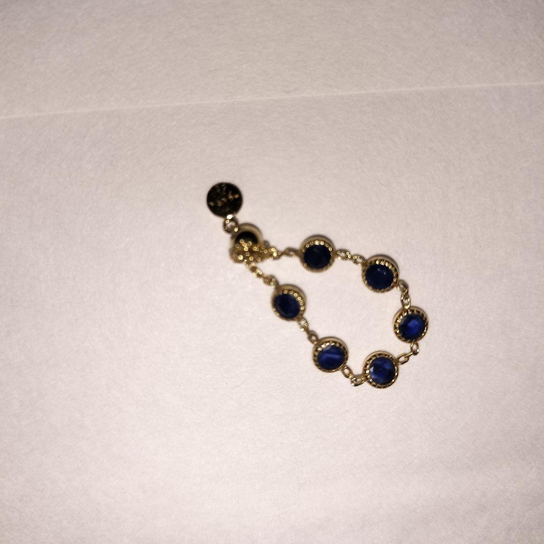 お値段交渉可。サファイア　フリーリング　k10 YG