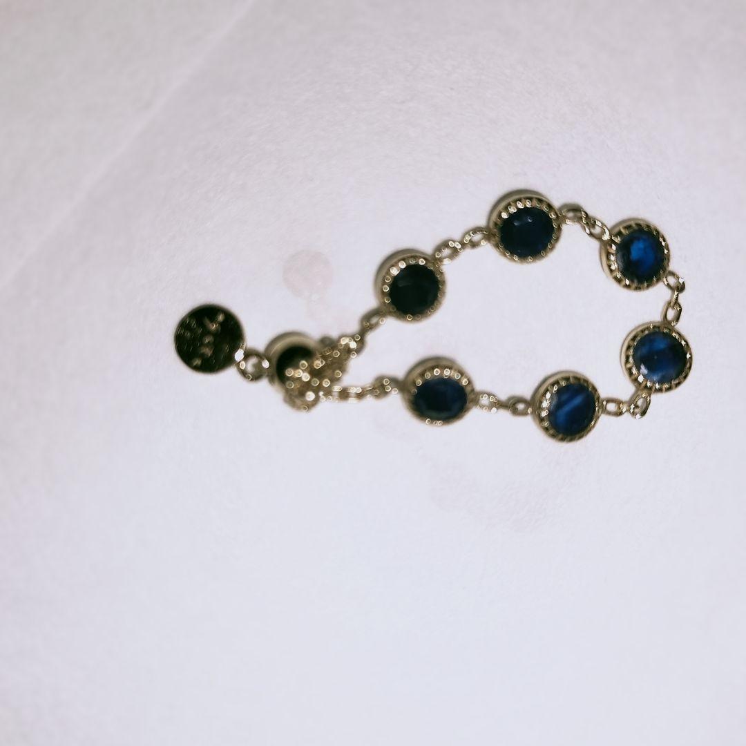 お値段交渉可。サファイア　フリーリング　k10 YG