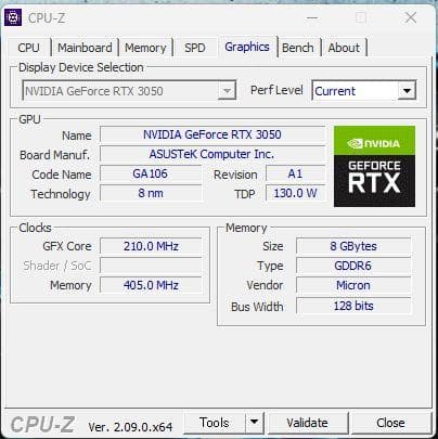 グラフィックボード・グラボ・ビデオカード RTX 3050 OC Edition GDDR6 8GB ASUS