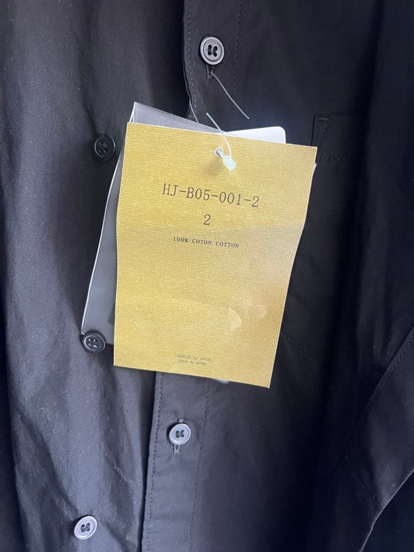 【未使用】ヨウジヤマモト タグあり新品　スタンドカラー二重シャツ