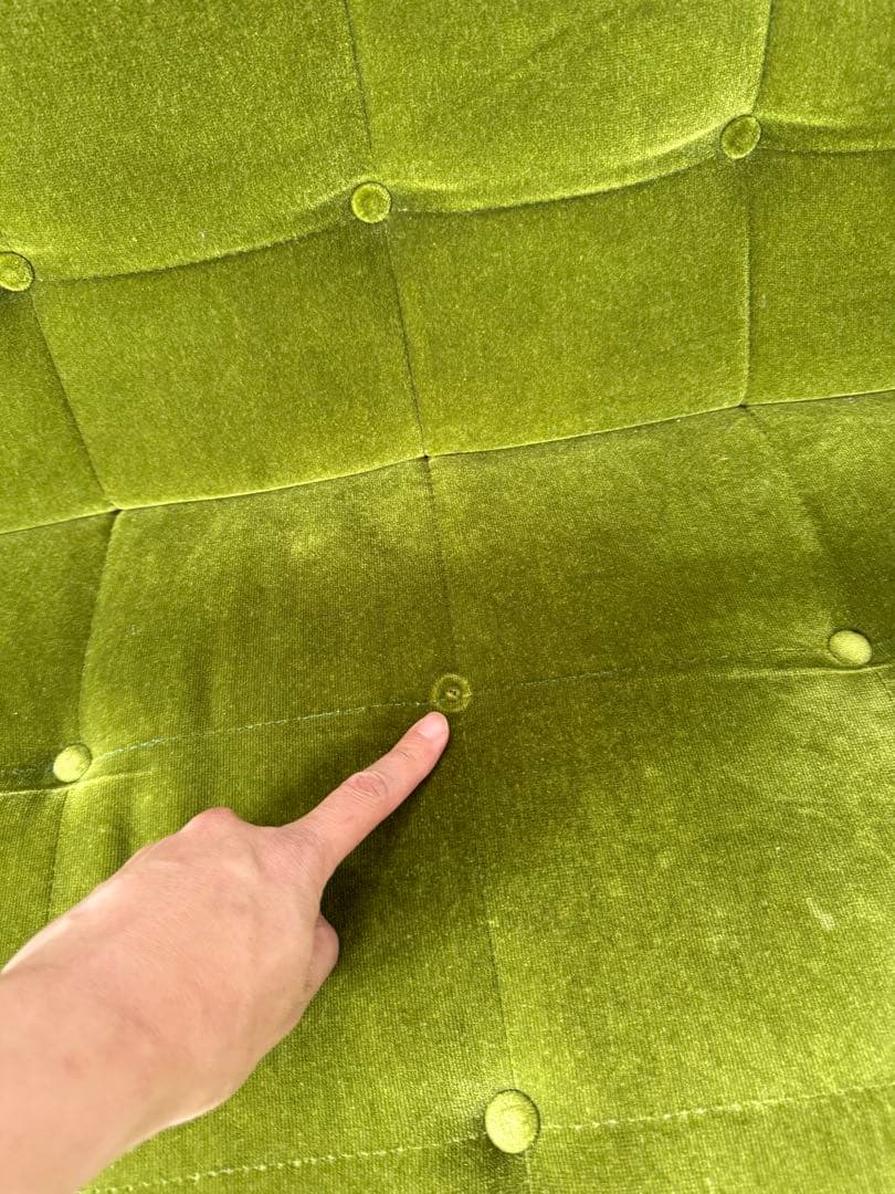 カリモク60 Kチェア 2シーター モケットグリーン