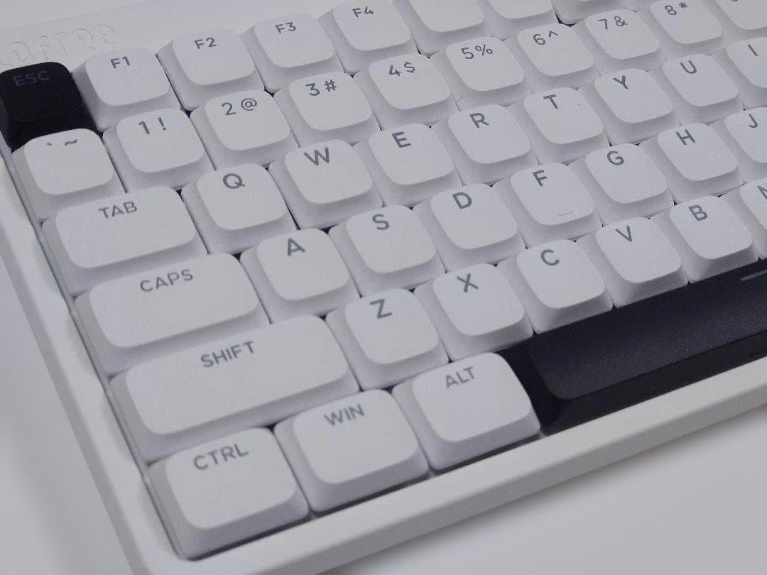 【最新Pink軸搭載】静音仕様LOFREE Flow Lite 84（ホワイト）