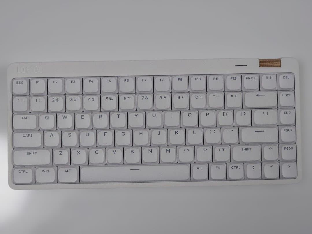 【最新Pink軸搭載】静音仕様LOFREE Flow Lite 84（ホワイト）