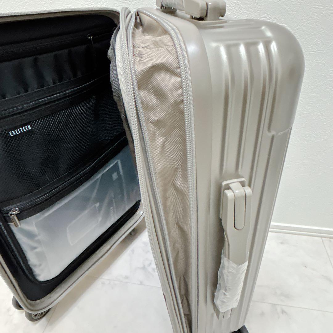 拡張機能付き⭐️現役客室乗務員オススメ❣️スーツケース S カーキ 1-3泊