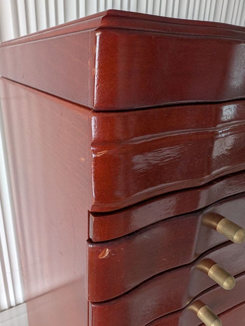 レトロ木製ジュエリーボックス 大容量 宝石箱 アンティーク調