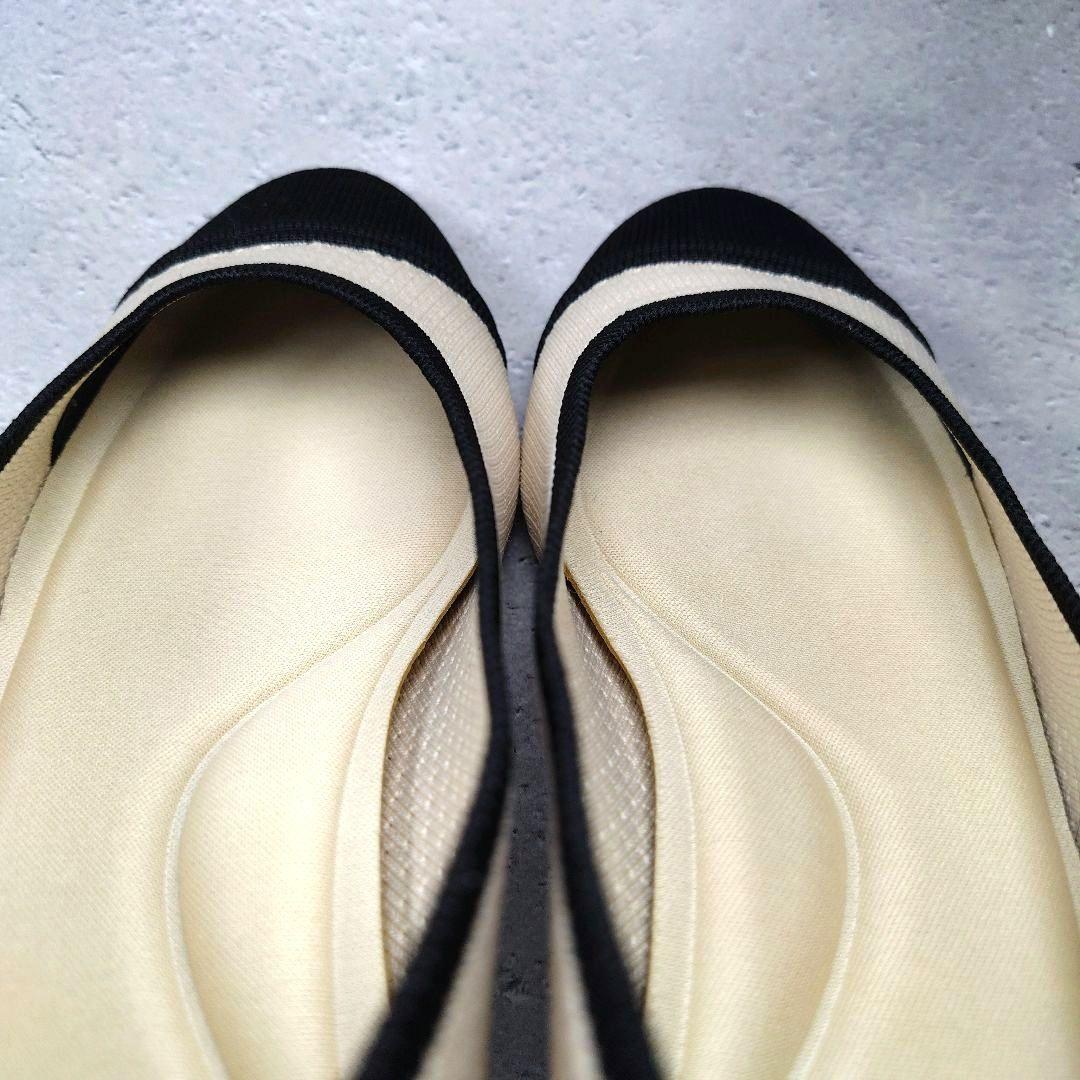 【人気デザイン】極美品VIVAIA【40】バイカラー チャンキーヒール パンプス