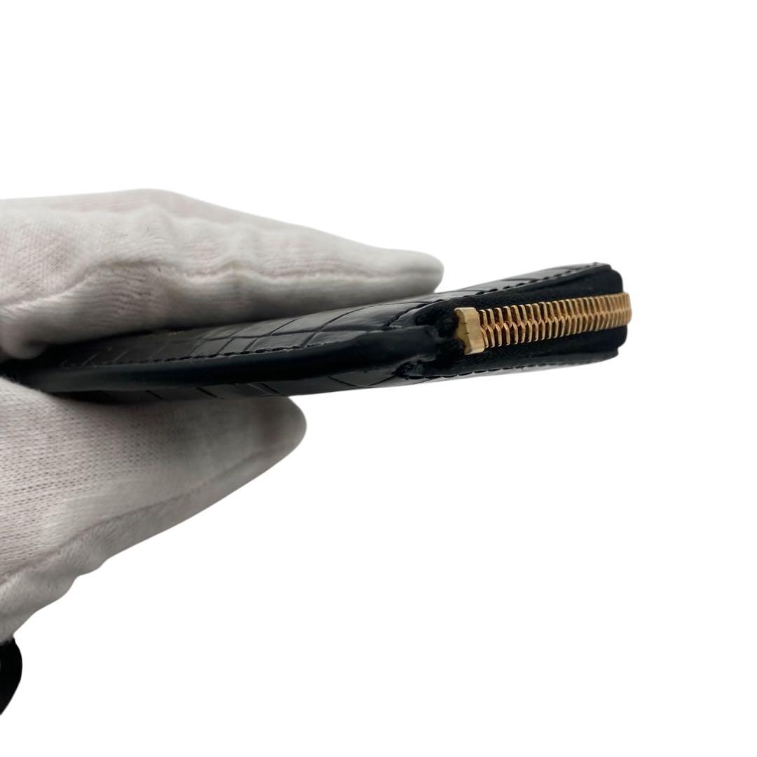 【極美品】トムフォード クロコ型押し ケース カードケース ブラック